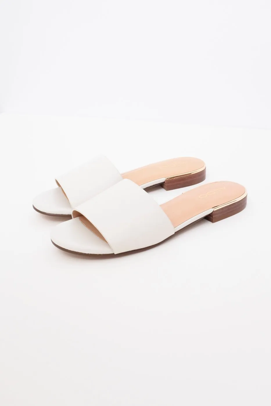 0460_WHITE LEATHER MULE SANDALS 37