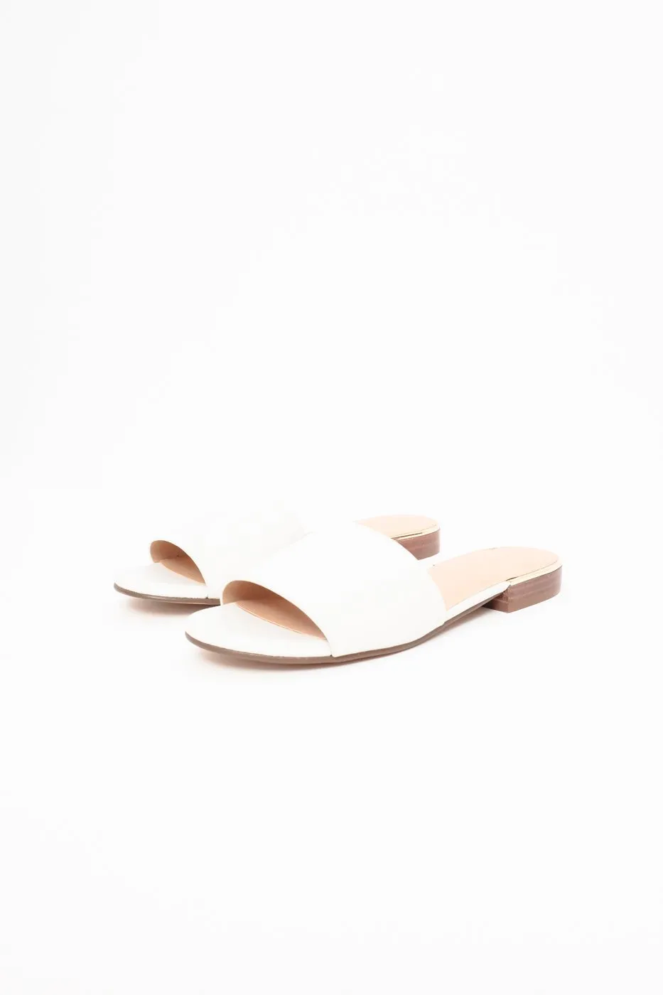 0460_WHITE LEATHER MULE SANDALS 37