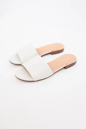 0460_WHITE LEATHER MULE SANDALS 37