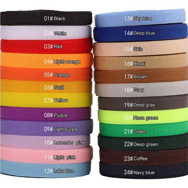 20MM And 25MM 10 Meters Hook And Loop Fasteners Tape, One Set