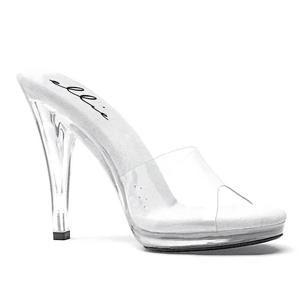 421-VANITY 4.5" Heel Clear Mule.