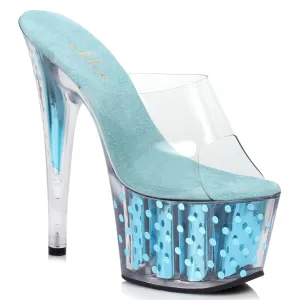 709-BRIELLE 7" Inch Mule With Polka Dots