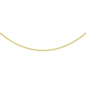 9K Yellow Gold Diamond Cut Box Chain 45cm