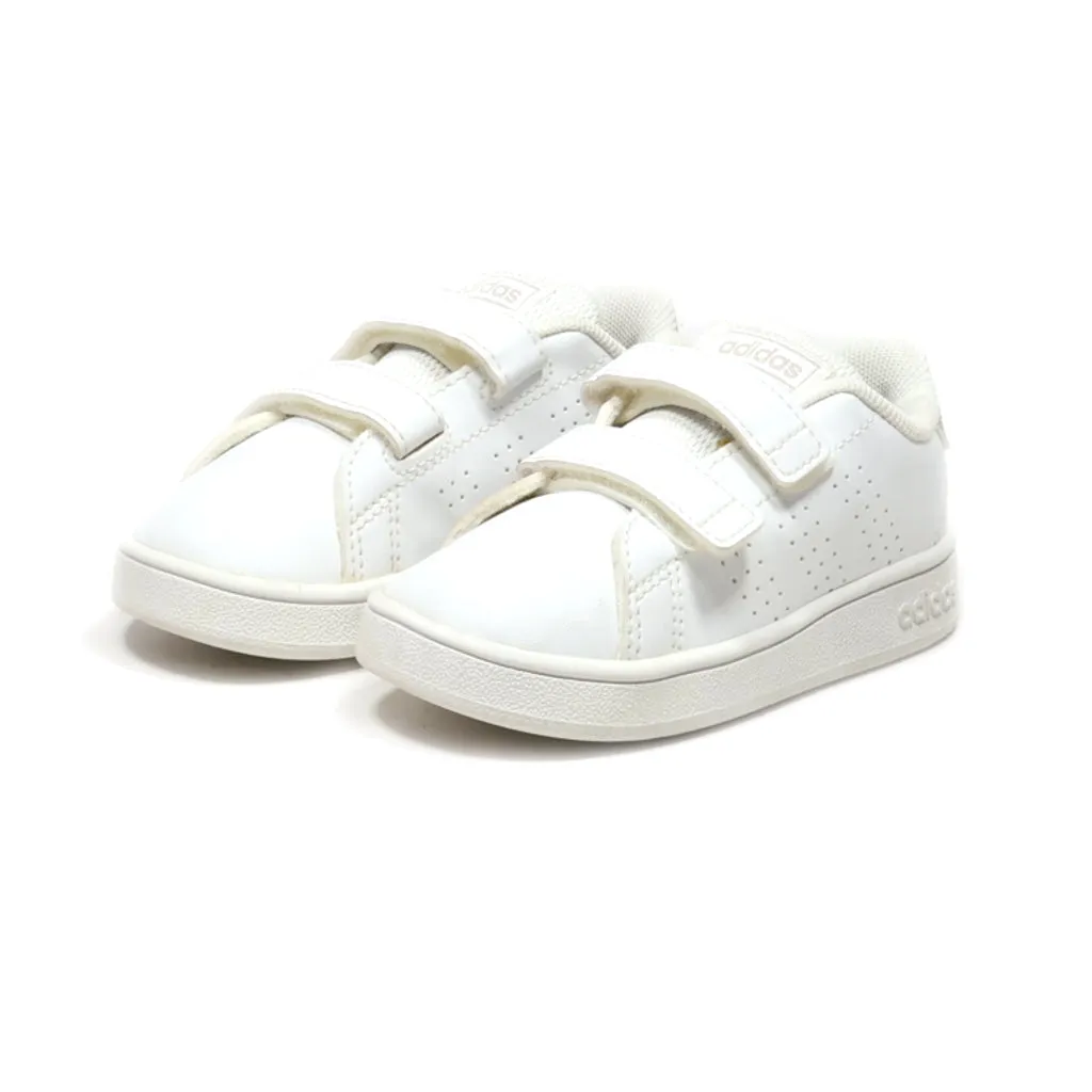 Adidas Neo Advantage Crawlers Leather White Colour For Kids