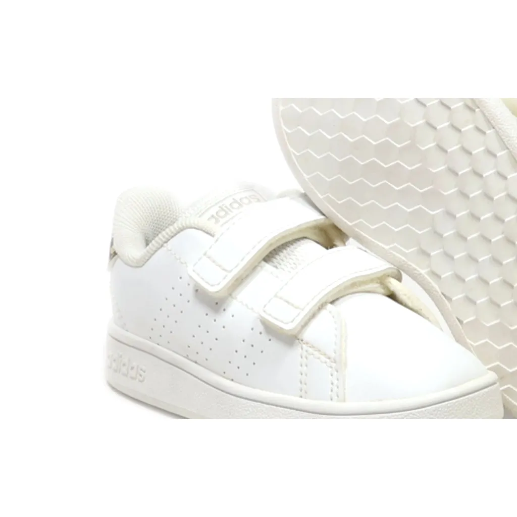 Adidas Neo Advantage Crawlers Leather White Colour For Kids