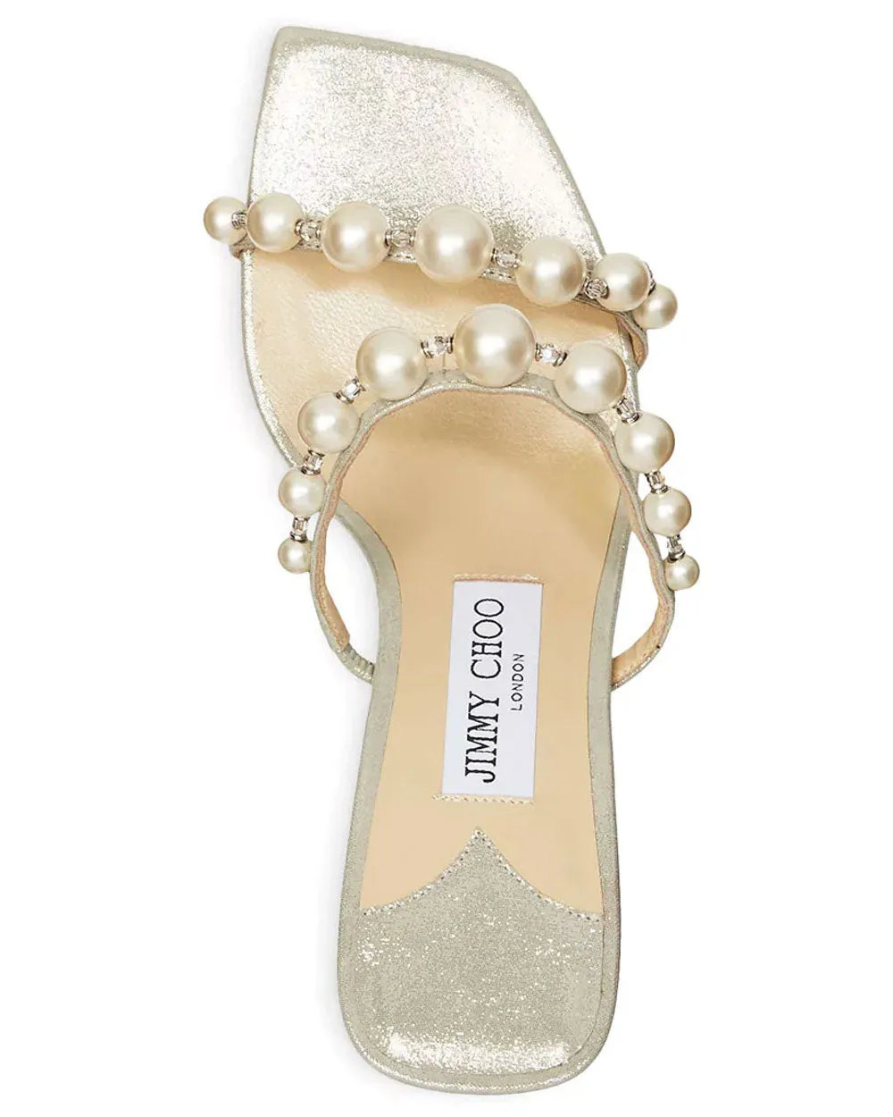 Amara Nappa Leather Mule in Champagne