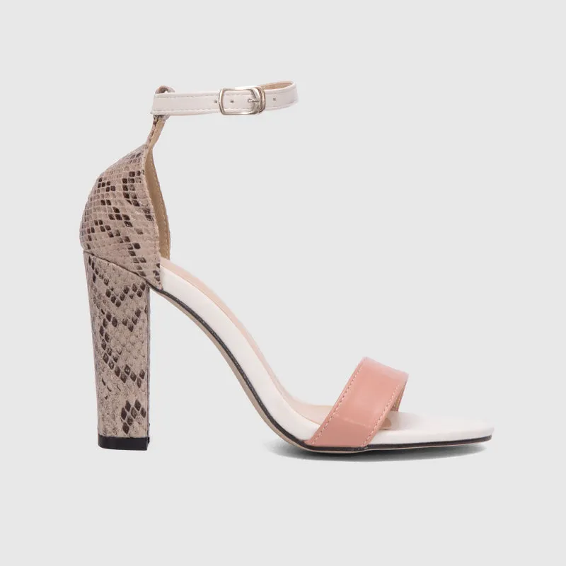 Ankle Strap Chunky Heeled Sandals