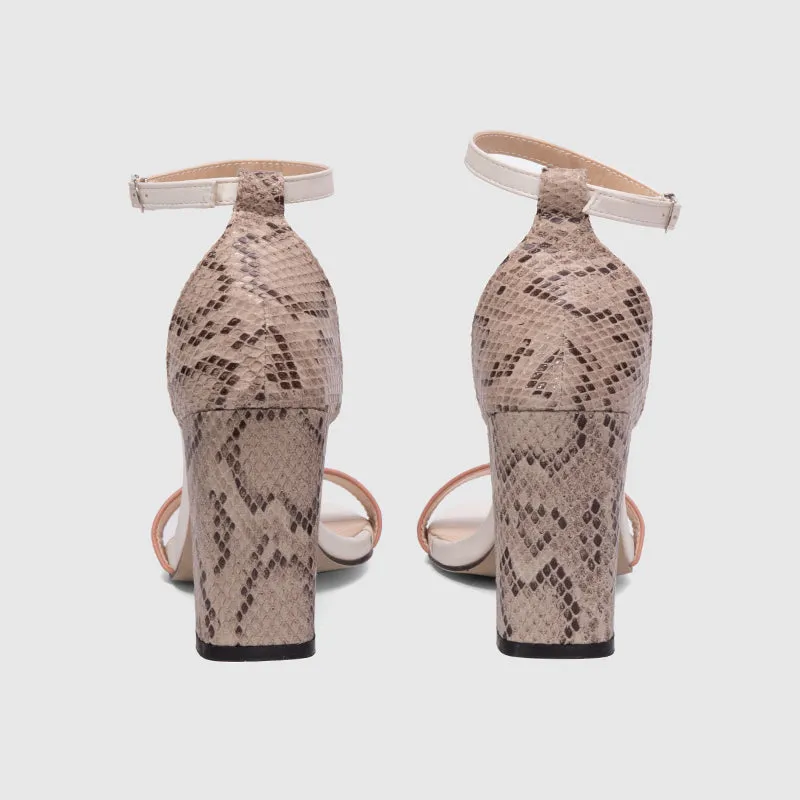 Ankle Strap Chunky Heeled Sandals