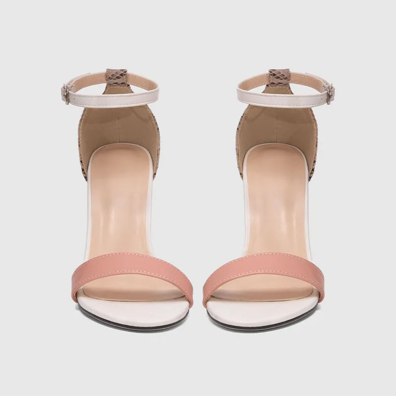 Ankle Strap Chunky Heeled Sandals