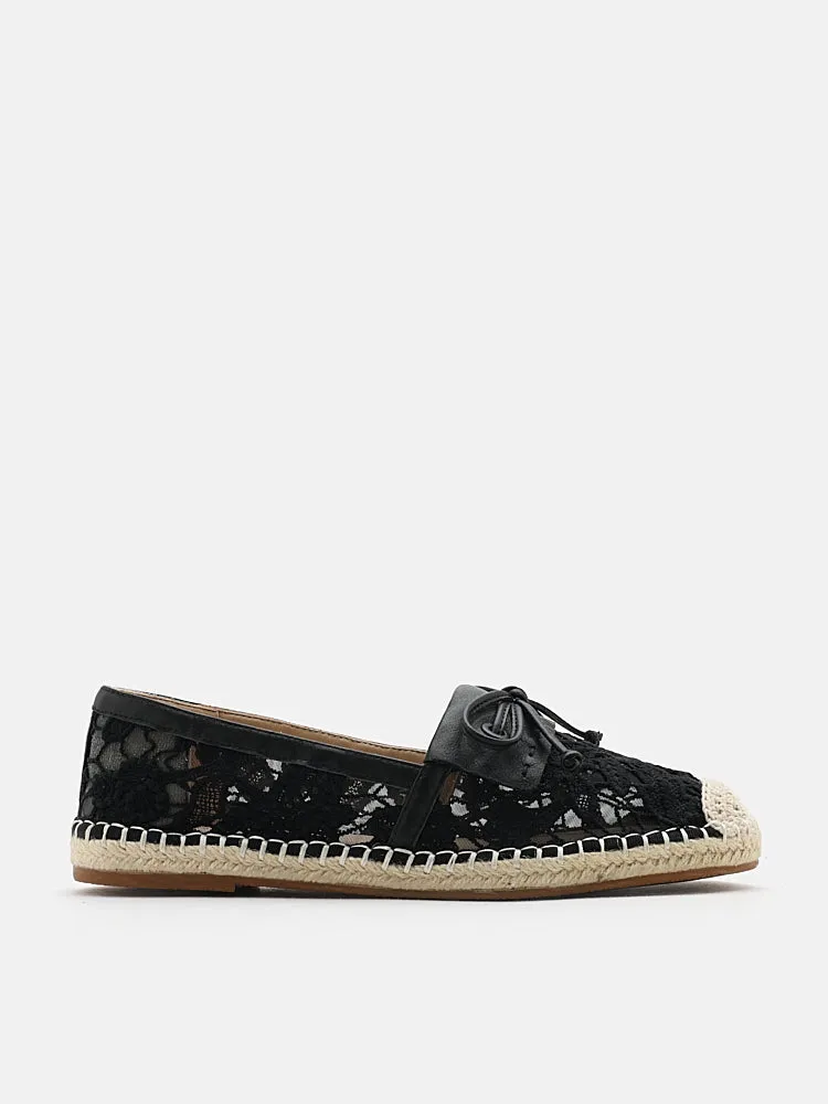 Avianna Lace and Bow Espadrilles
