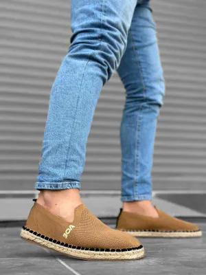 BA0224 Comfortable Flat Sole Espadrilles Knitted Knitwear Taba Casual Men's Shoes