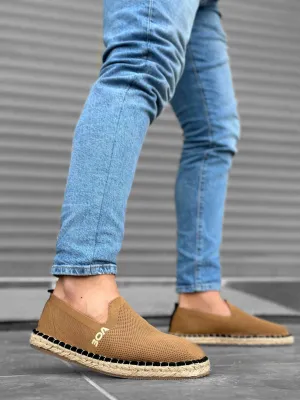 BA0224 Comfortable Flat Sole Espadrilles Knitted Knitwear Taba Casual Men's Shoes
