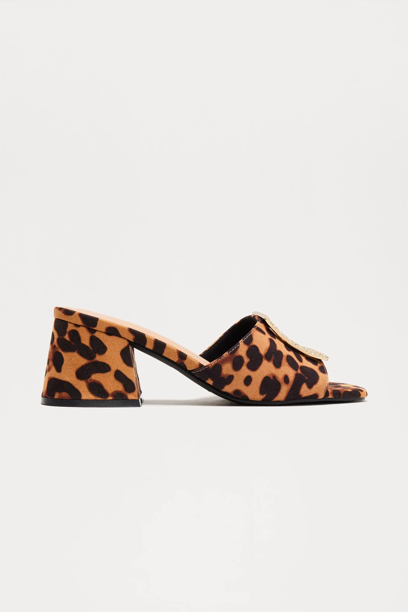 Benton Heeled Mules - Leopard