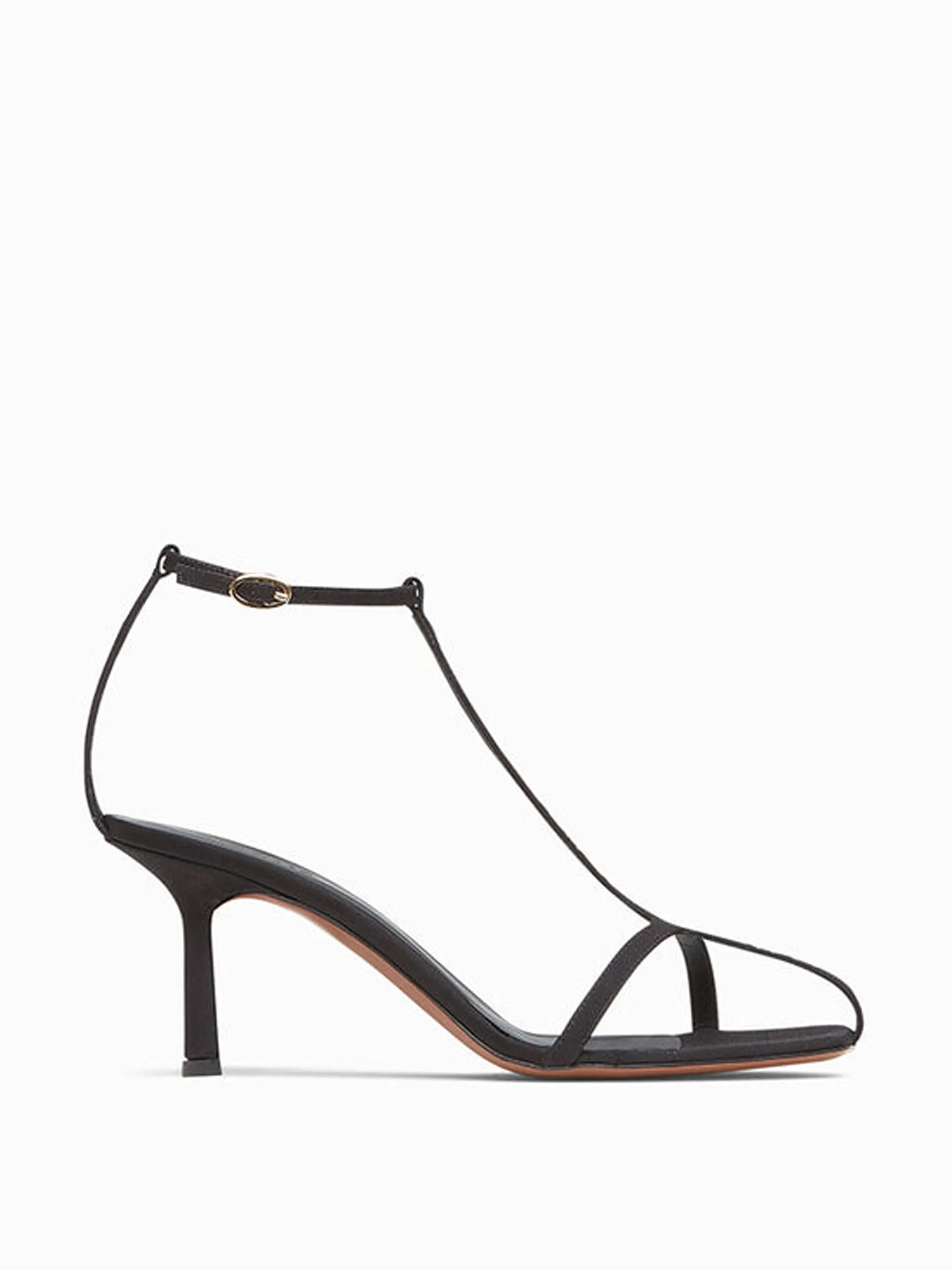 Black heeled sandals