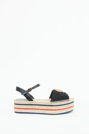 Black Lilibeth Platform Espadrille