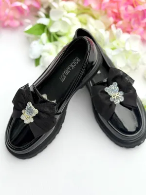 Black loafers