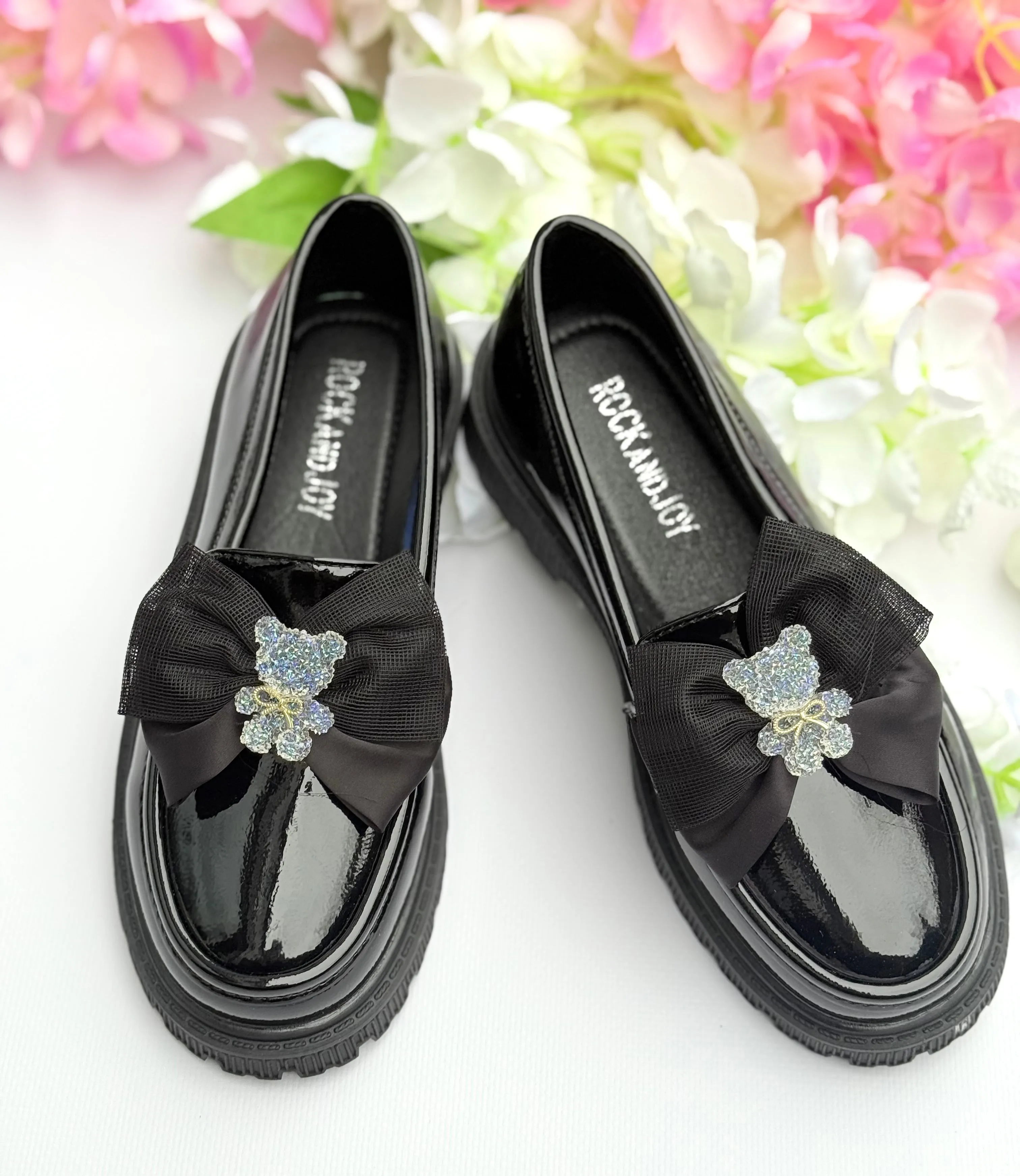 Black loafers