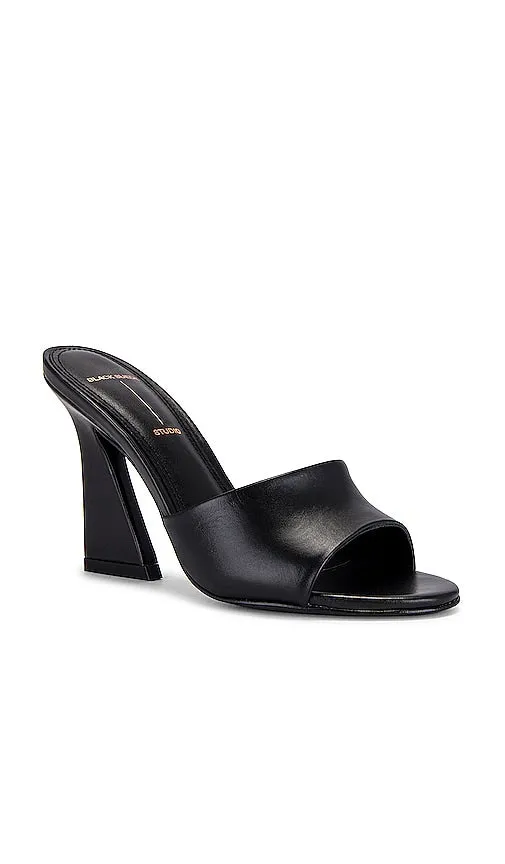 BLACK SUEDE STUDIO X REVOLVE Nadya Mule Sandal in Black