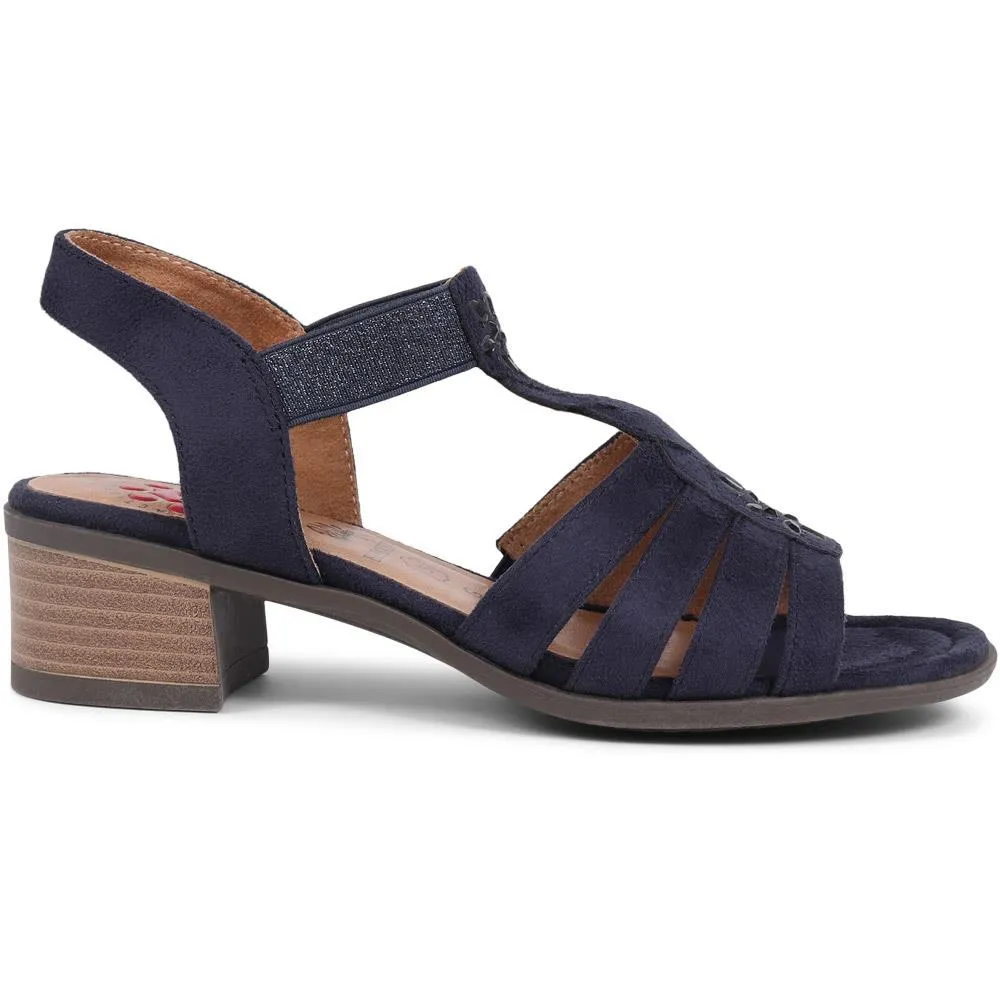 Block Heeled Slip-On Sandals  - CENTR39057 / 324 981