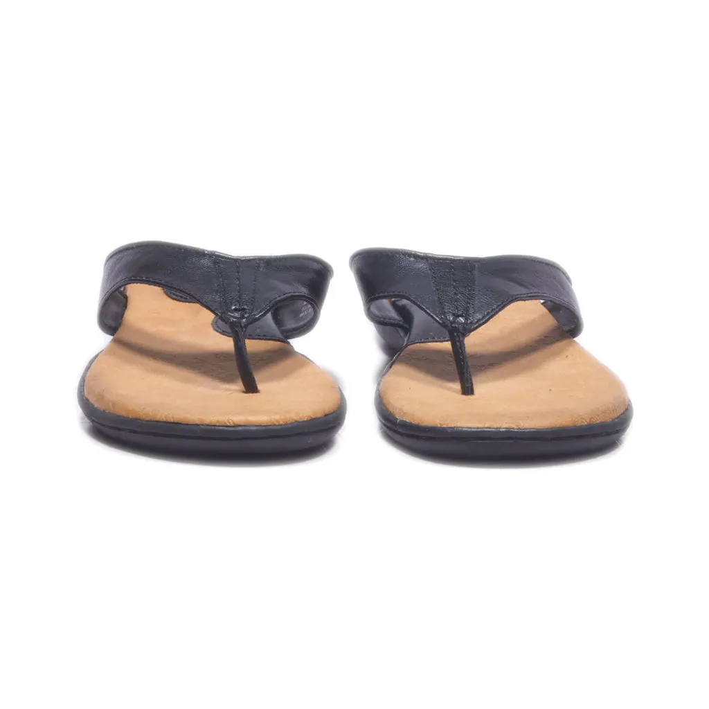 B.O.C Flat Sandals Leather Black Colour For Women