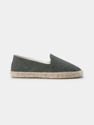 Bottle Green Espadrilles in Recycled PET