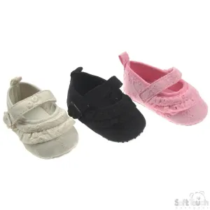 BRODERIE ANGLAIS COTTON SHOES: B999