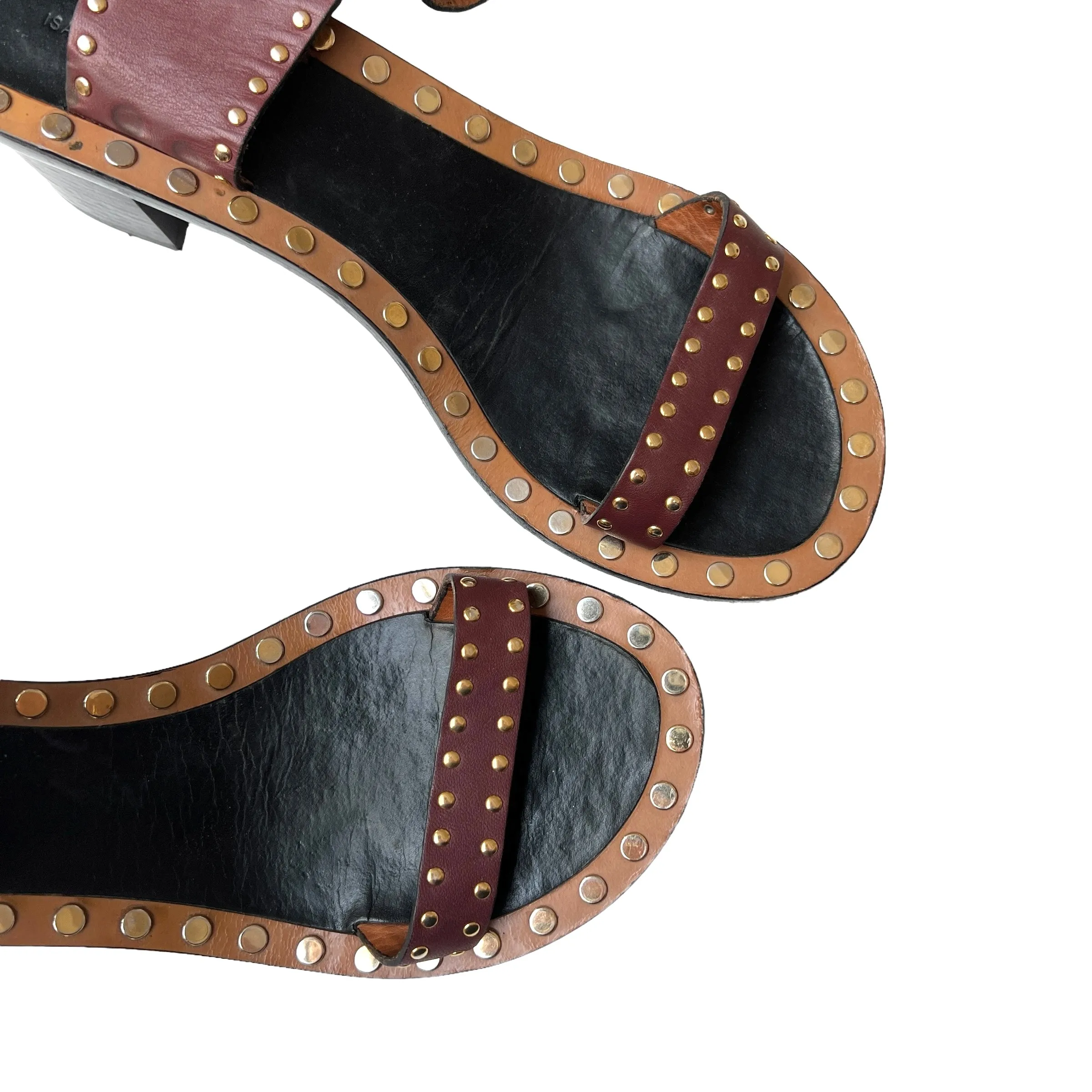 Brown Leather Sandals - 11