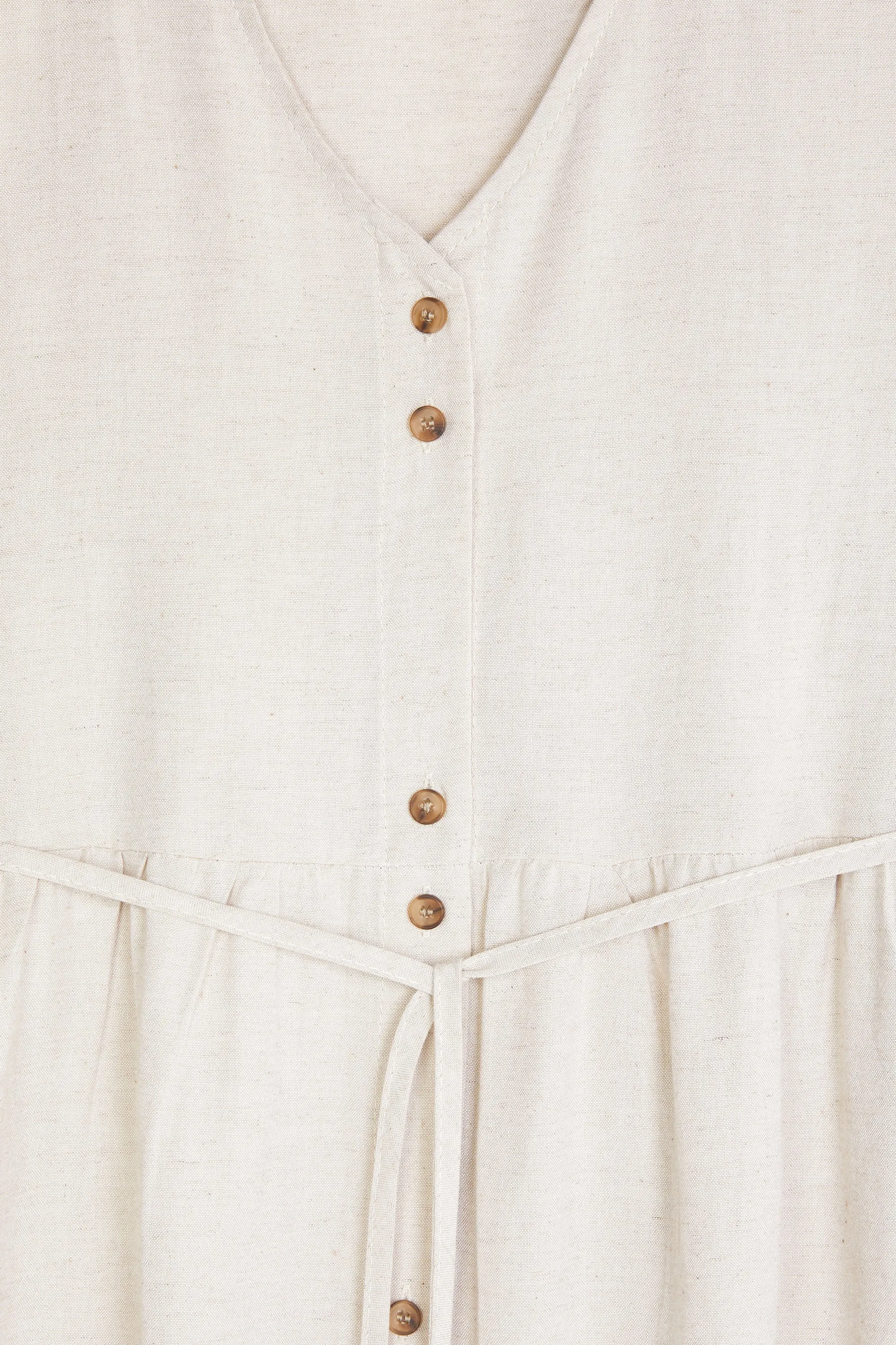 BUTTON FRONT MIDI DRESS