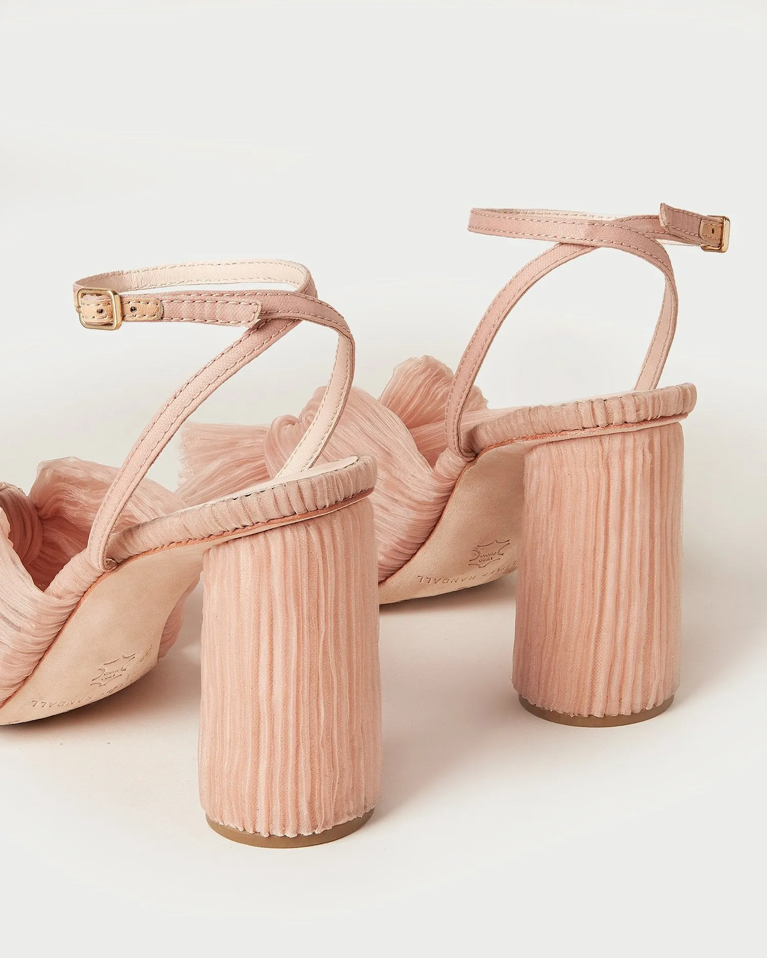 Camellia Beauty Pleated Bow Heel