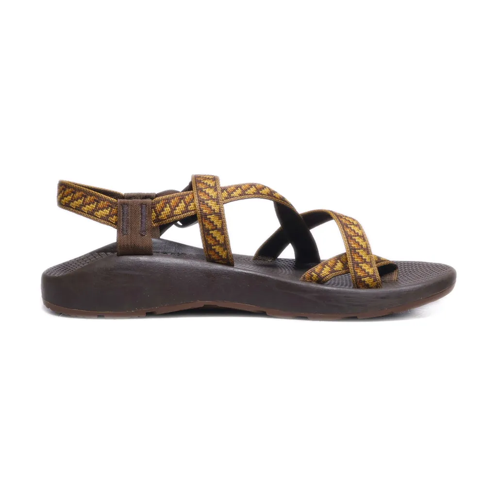Chaco Casual Sandals Fabric Brown Colour For Men