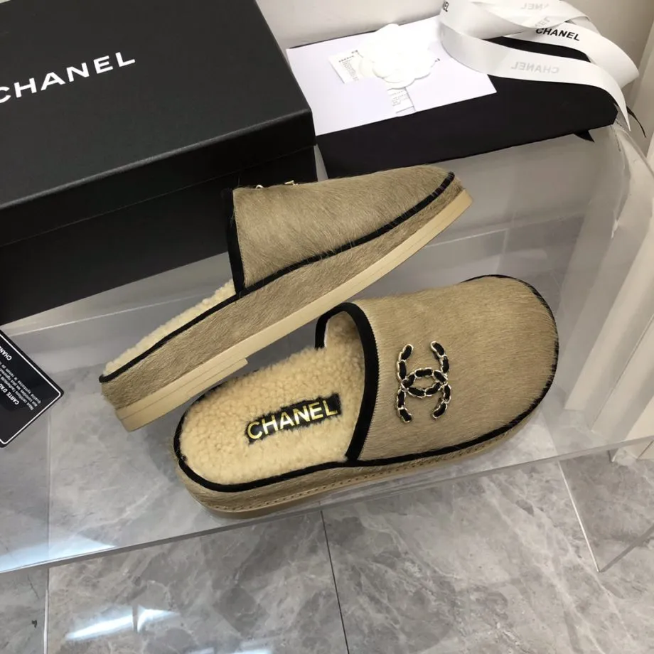 CHL Women's Mules With Opens Heels Beige For Women