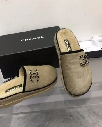 CHL Women's Mules With Opens Heels Beige For Women