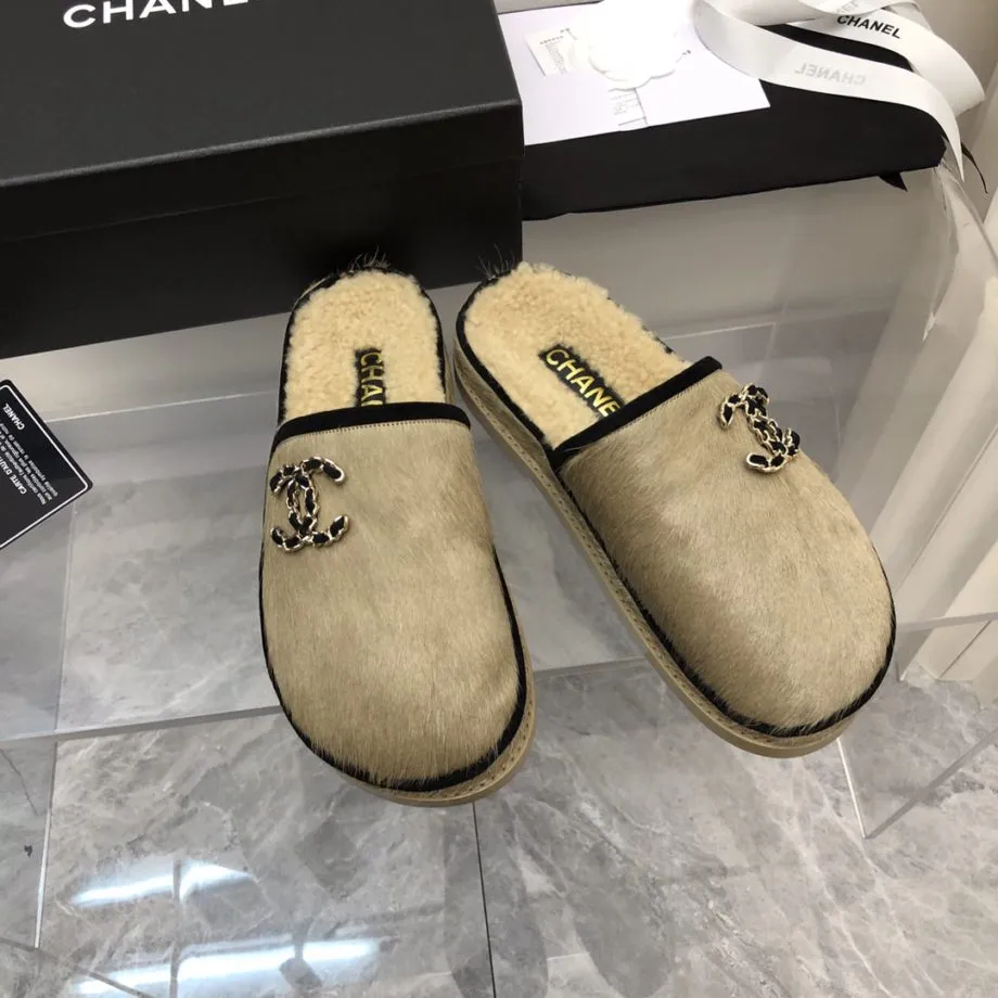 CHL Women's Mules With Opens Heels Beige For Women