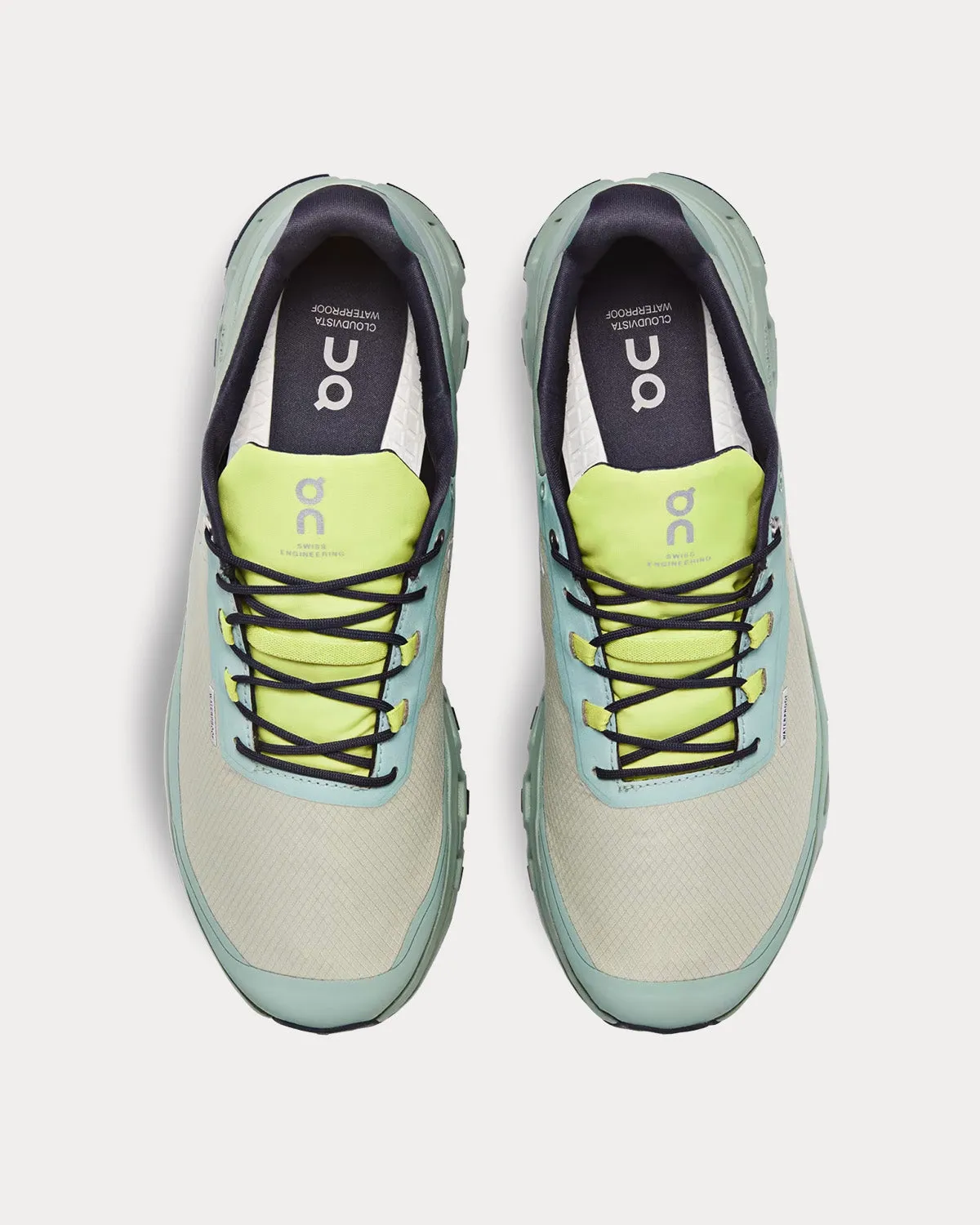 Cloudvista Waterproof Chalk / Moss Running Shoes