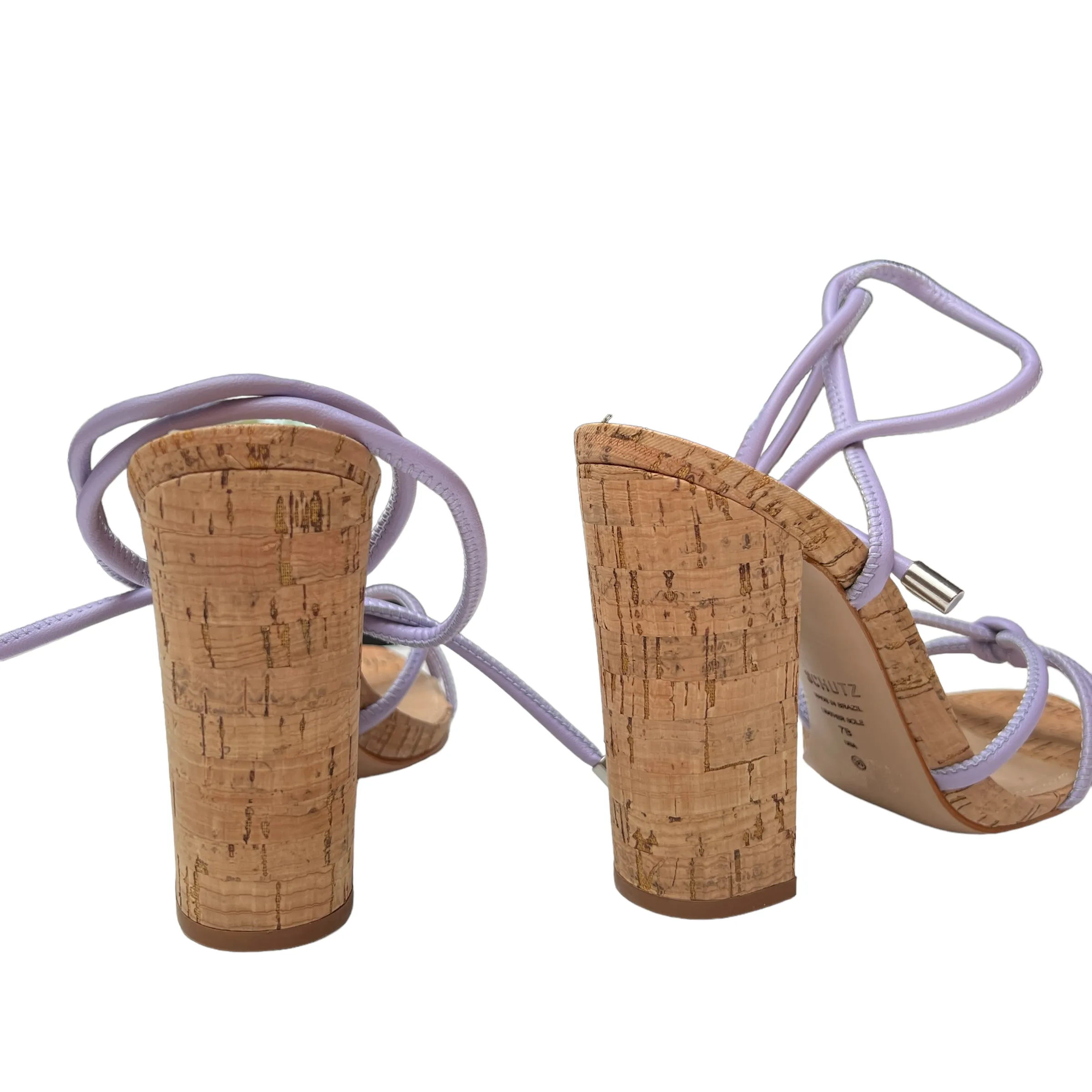 Cork Heeled Sandals - 7