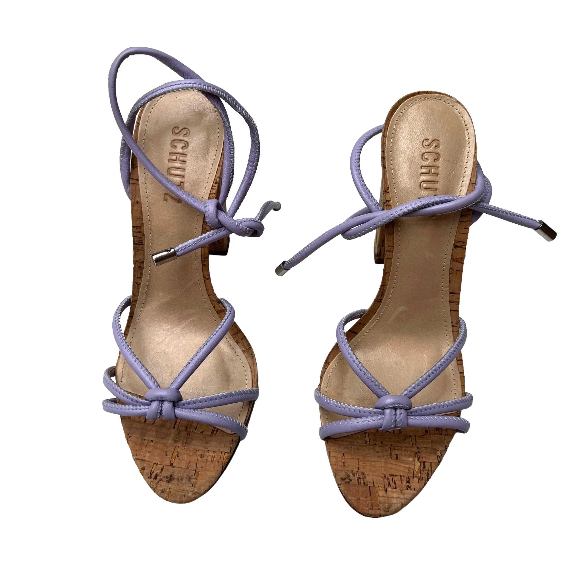Cork Heeled Sandals - 7