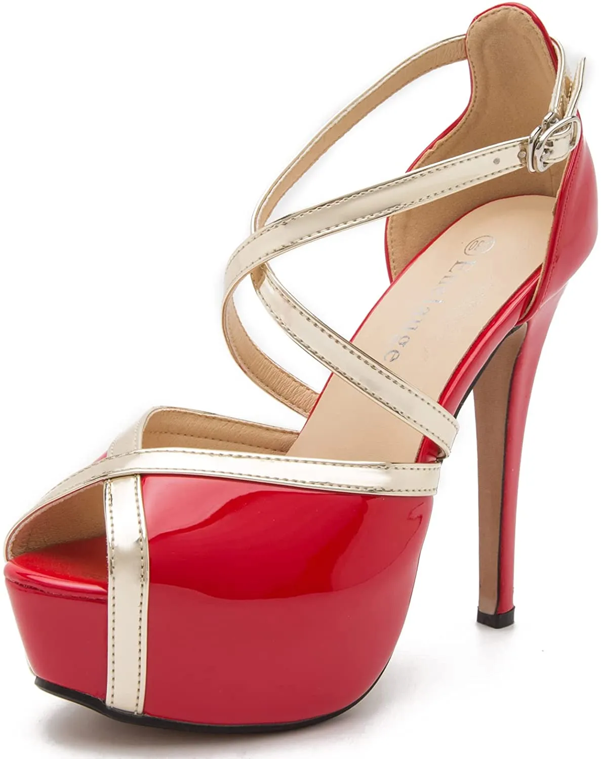 Crisscross Strappy Platform High Stiletto