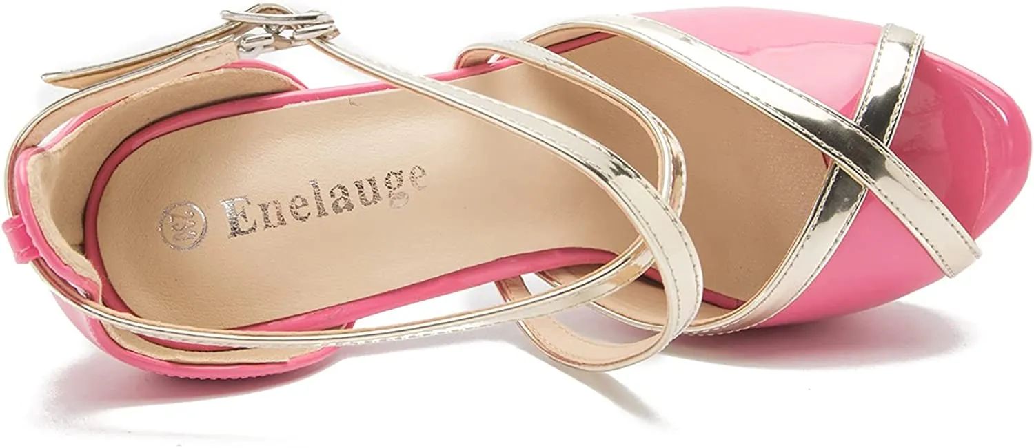 Crisscross Strappy Platform High Stiletto