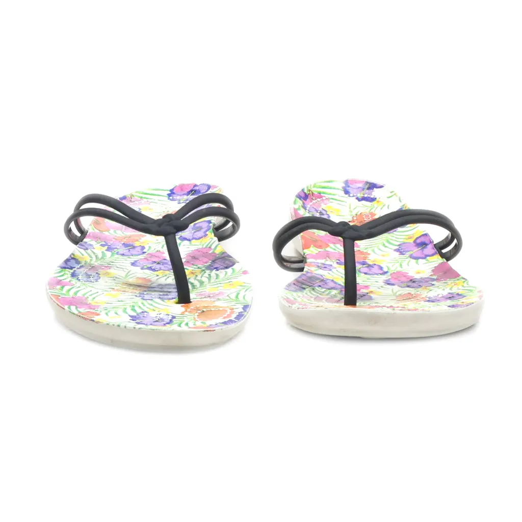 Crocs Isabella Graphic Flat Sandals Rubber Multicolour Colour For Women