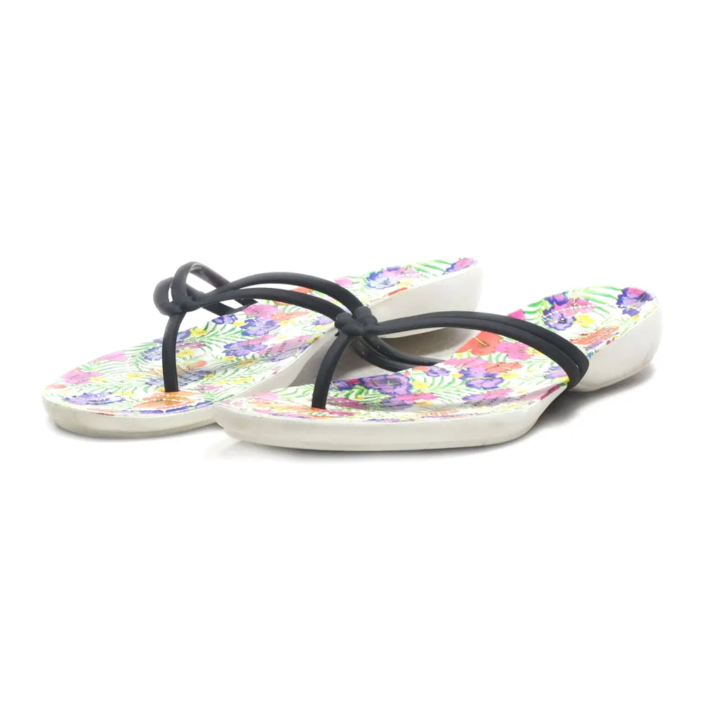 Crocs Isabella Graphic Flat Sandals Rubber Multicolour Colour For Women