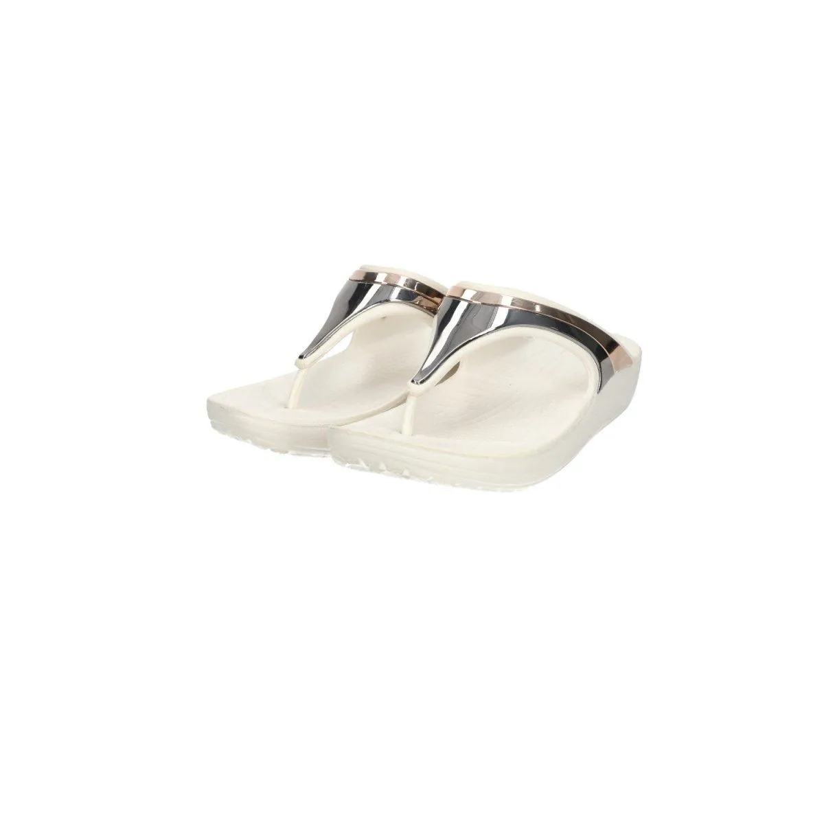 Crocs Sloane Sandals Flip Flops Rubber White Colour For Women