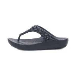 Crocs Sloane Wedge Sandals Rubber Black Colour For Women