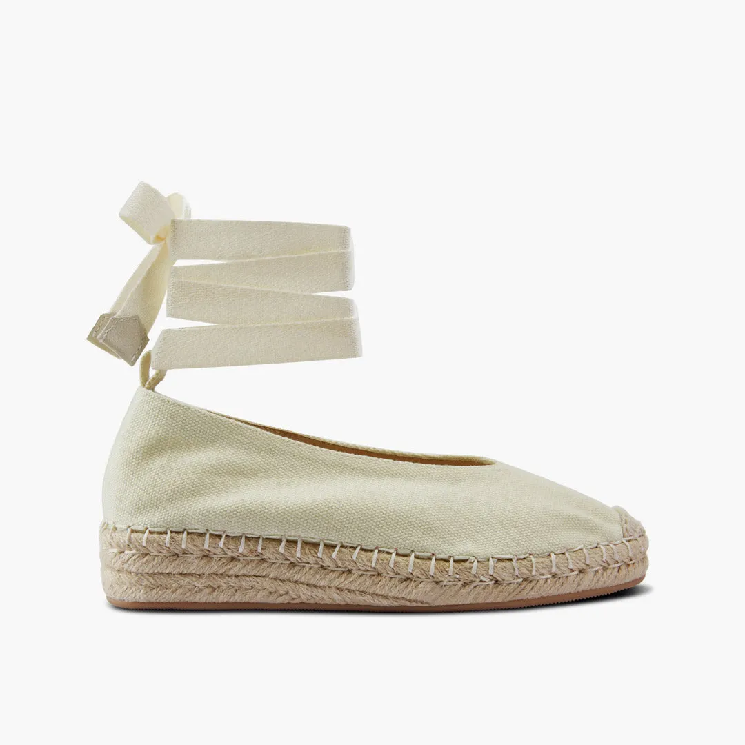 *DELPHINE - espadrille lace up flatform