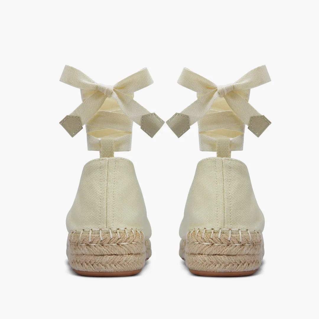 *DELPHINE - espadrille lace up flatform
