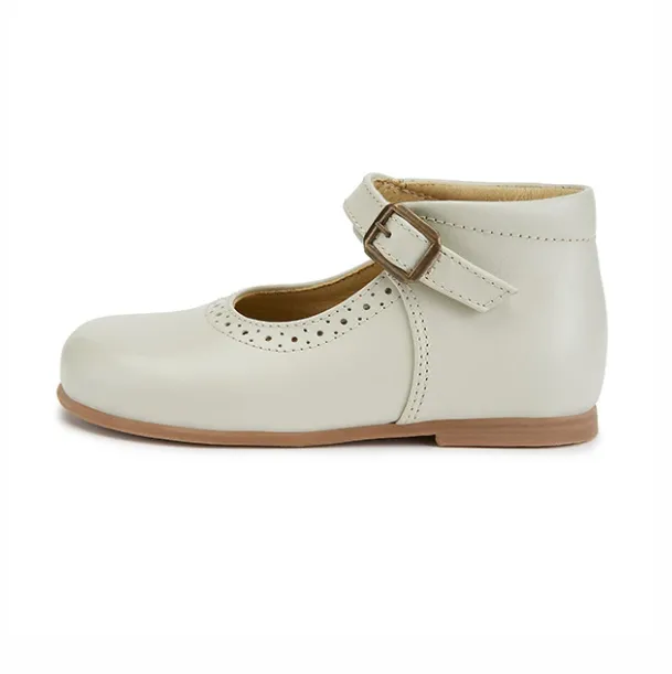 Dolly Velcro Mary Jane Vanilla Leather