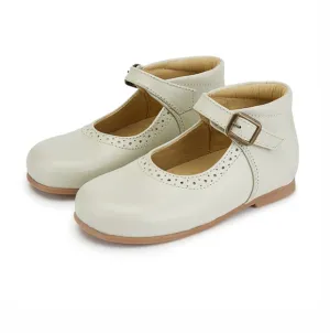 Dolly Velcro Mary Jane Vanilla Leather