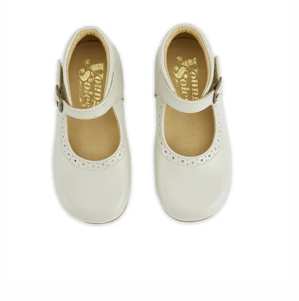 Dolly Velcro Mary Jane Vanilla Leather