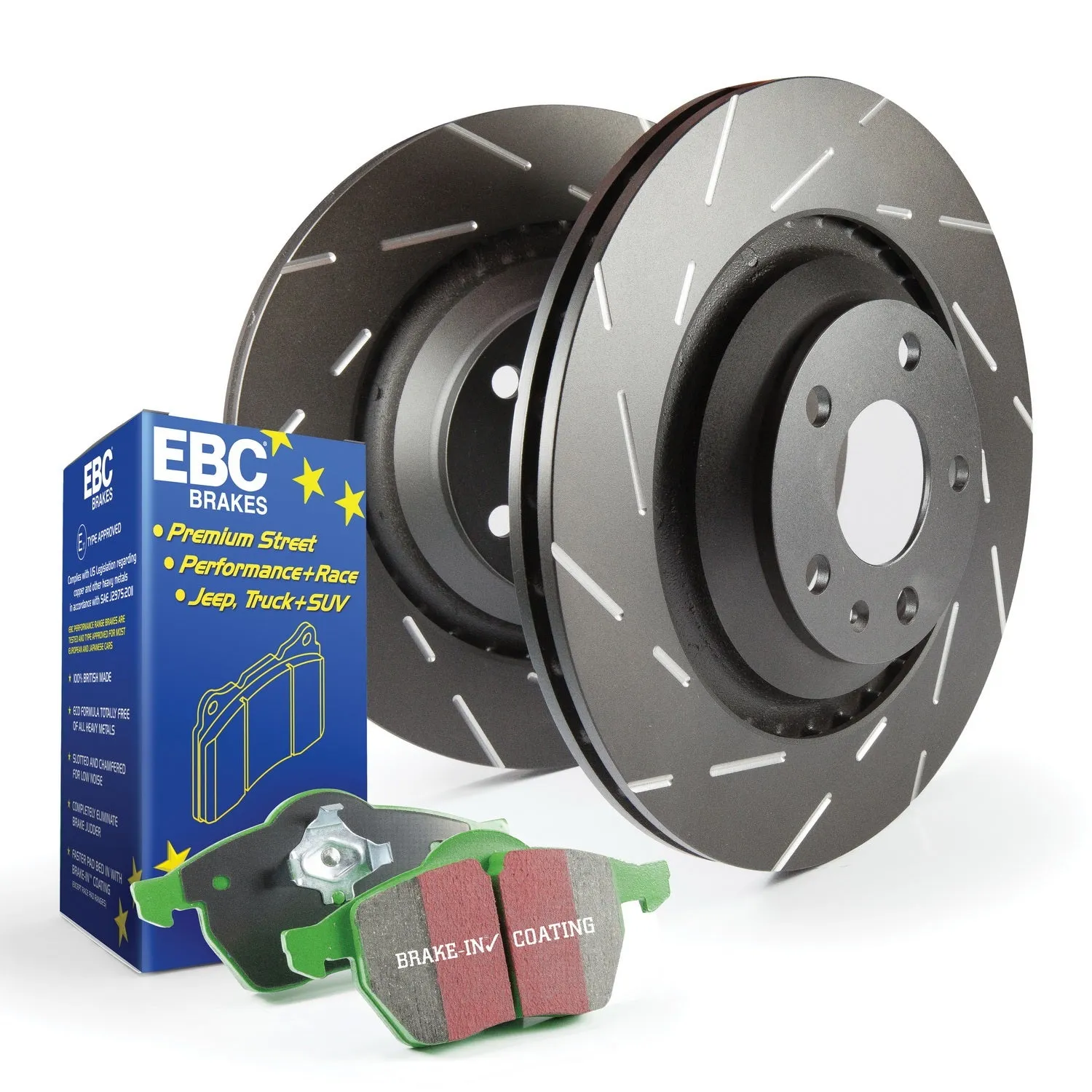 EBC Brakes S2KR2403 S2 Kits Greenstuff 2000 and USR Rotors