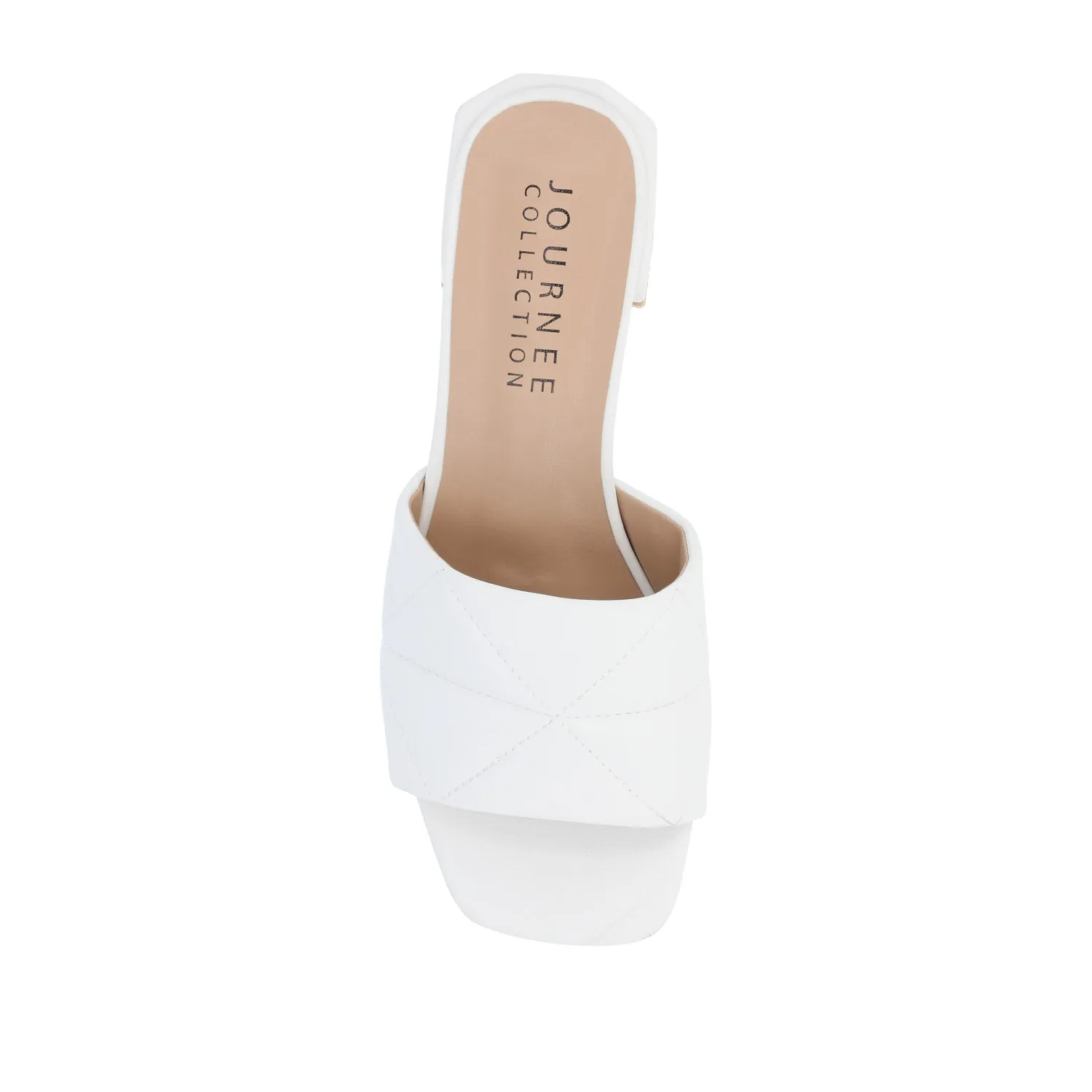 ELIDIA LOW BLOCK HEELS IN FAUX LEATHER
