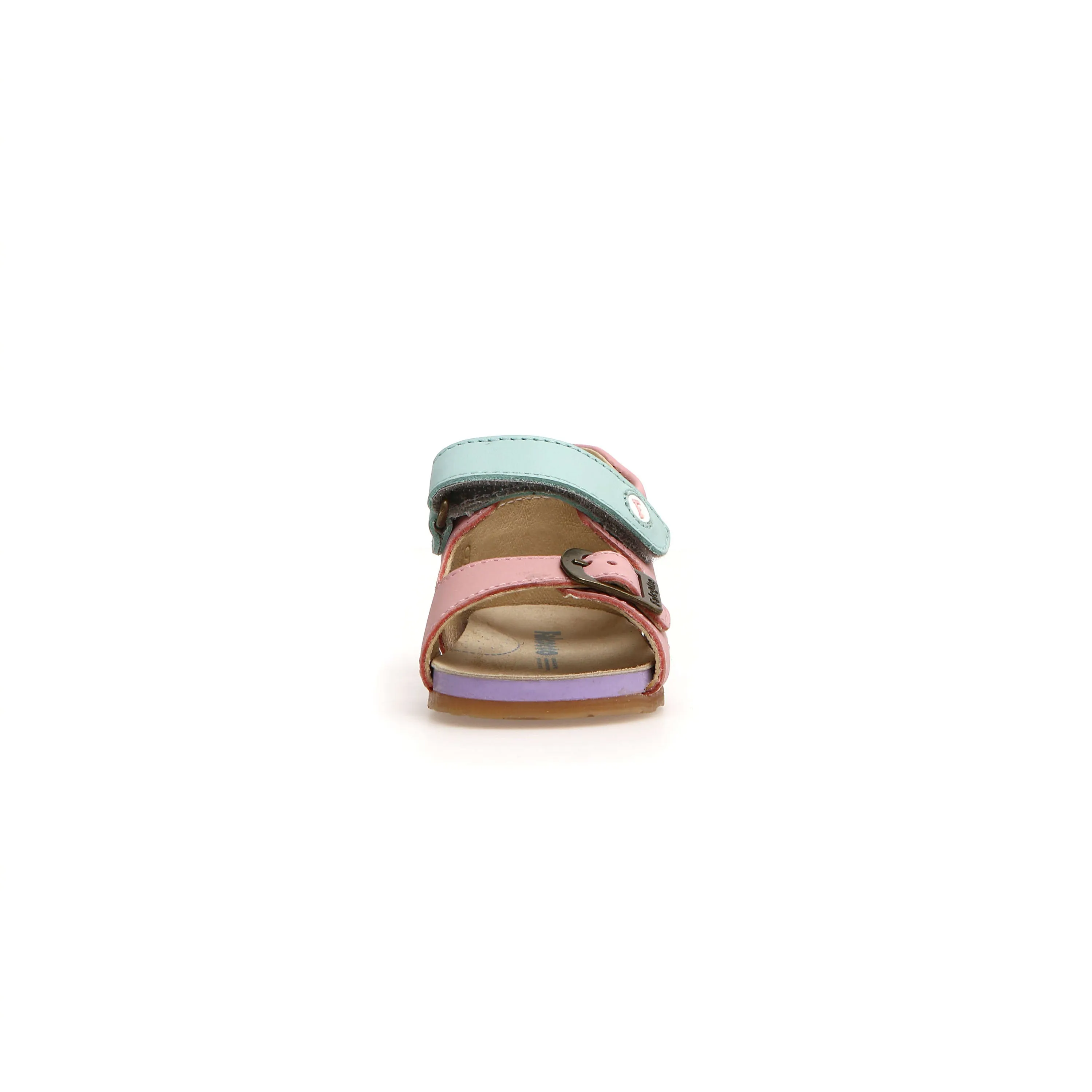 FALCOTTO - Bea Girls Pink Leather Sandals